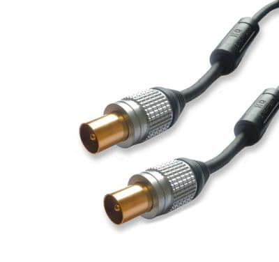 Quality 1.5m TV Aerial Lead with Suppressors