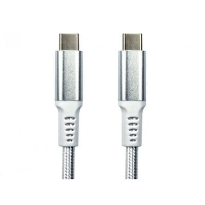 Quality 1.8m Type C  USB Cable - (White) With Braided Sleeve (USB3.1)