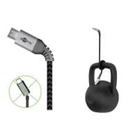 Quality 15cm Type C  USB Cable - With Braided Sleeve and Bend Protection