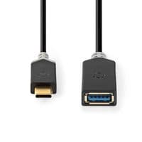 Quality  15cm USB C to USB A Female  Cable -  Gold Plated | Cables 4 ALL