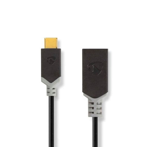 Quality  15cm USB C to USB A Female  Cable -  Gold Plated | Cables 4 ALL