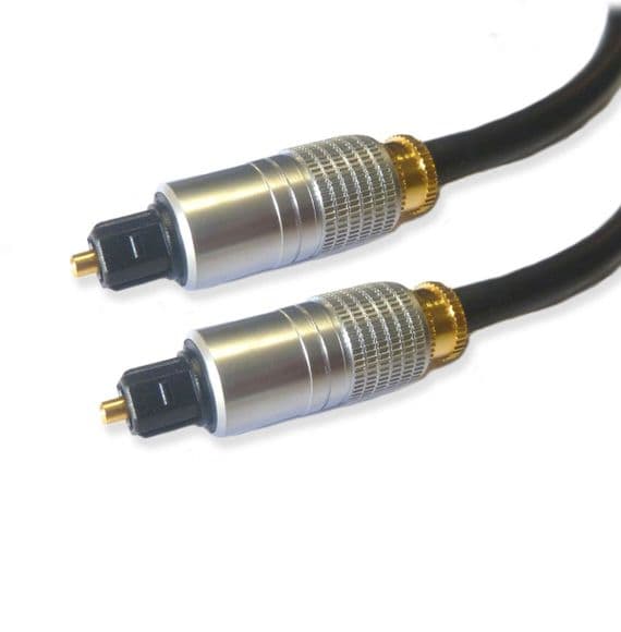 Digital 1m Optical Cable | Audio | Gold Tips | Cables4all