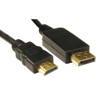 Quality DisplayPort to HDMI Cable - Gold Connectors