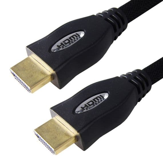 Quality HDMI Cable - Braided Sleeve and Triple Screened | Cables4all