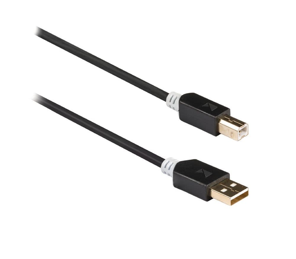Quality USB A to B cable 24k Gold Plated Full copper cable Cables4all
