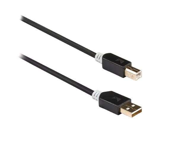 Quality USB A to B cable - 24k Gold Plated Full copper cable | Cables4all