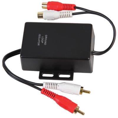 RCA Ground Loop Isolator (Eradicates Audio Hum)