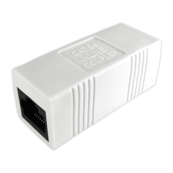RJ45 CAT5e Ethernet Straight Coupler - Gold Contacts | Cables4all