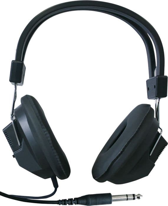 Robust Stereo Headphones Fitted with a 6.35mm Plug | Cables 4 ALL