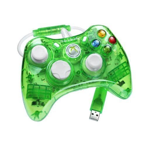 Rock Candy Green XBOX 360 Wired Controller -  Neon Green | XBOX 360 Gaming | Cables4all