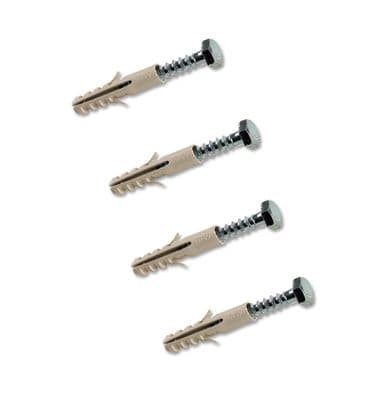 Satellite Dish Installation Plugs and Screws (4 Pack)