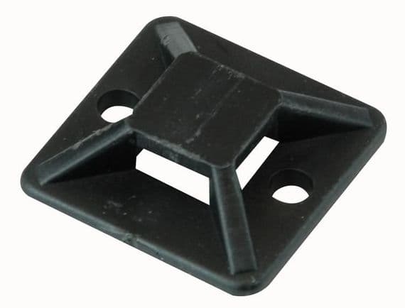 Self Adhesive Cable Tie Mount / Bases Black or white | Cables4all