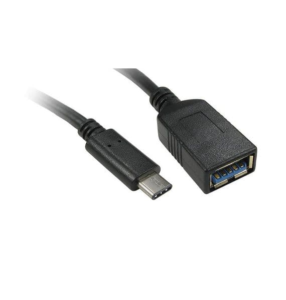 Short 0.15m USB C to USB A Female Socket Adaptor Lead - USB 3.0 | Cables 4 ALL
