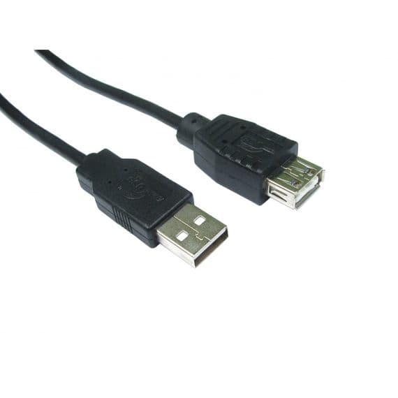Short 12cm USB Extension Cable (USB 2.0 A) - 0.12 Metre  | Cables 4 ALL