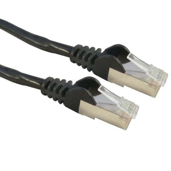 50cm CAT6 Black FTP Pure Copper Network Cable - Patch Cable | Cables4all