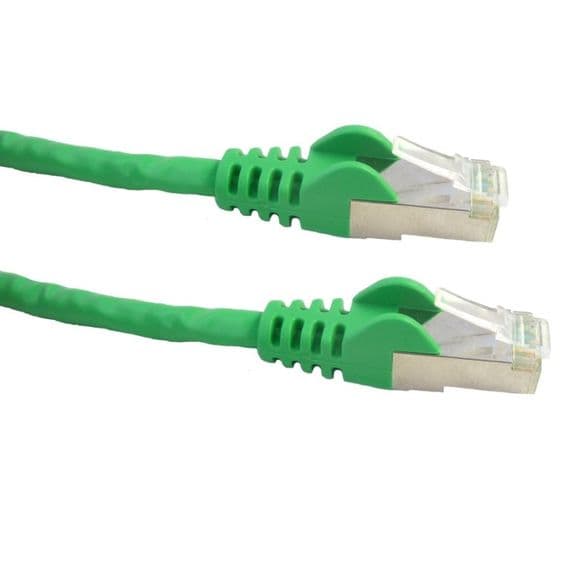 Short 50cm CAT6 Green Patch Cable FTP Pure Copper Network Cable - 0.5m | Cables4all