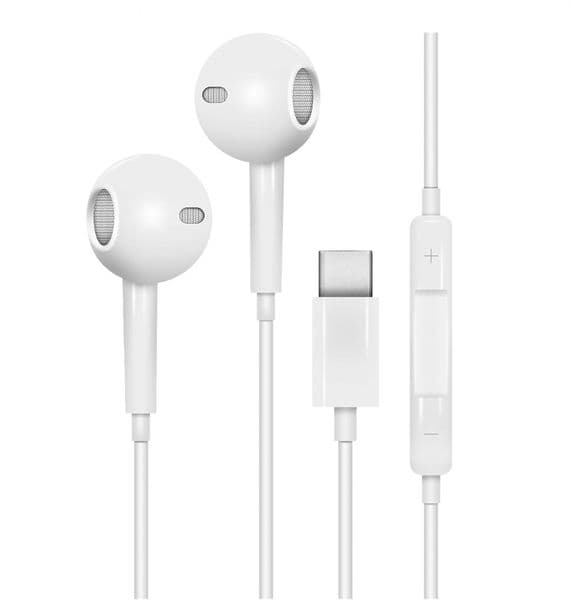 Stereo USB C Earphones With Volume Control and Microphone | Cables 4 ALL