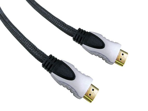 1m High Speed HDMI Cable With Braided Sleeve and Metal Plugs - 3D over HDMI | Cables4all