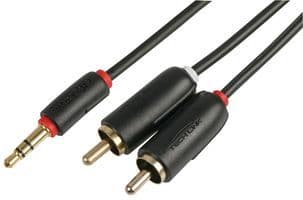 Techlink Wires NX 3.5mm Stereo Plug to 2 x RCA/Phono Plugs