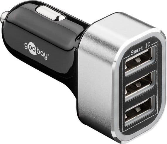 Triple Car Charger Adapter -  3 USB Sockets | Cables 4 ALL