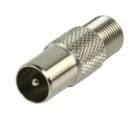 TV Aerial Adapter - F Plug Female to Coaxial Male | Cables4all