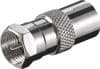 TV Aerial Adaptoer - F Plug Male to Coaxial TV Female