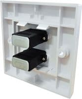 Twin HDMI Wall Plate - 4k Female Wall Outlet |  Cables 4 ALL