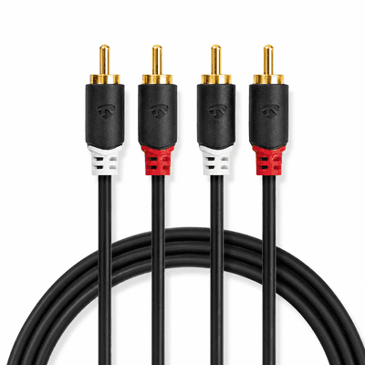 Twin RCA Audio Cable - Quality Screened Phono Cable (Various Lengths)