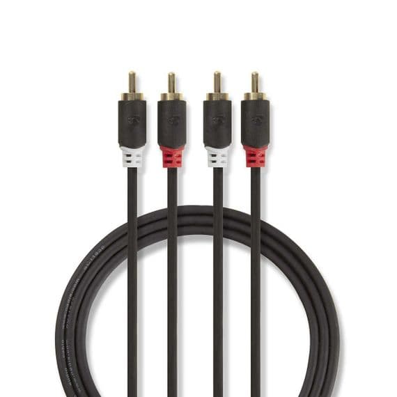 Quality Twin RCA Audio Lead - Phono Stereo Cable | Cables4all
