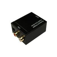 Twin RCA to Digital Optical / Coaxial Converter | Cables 4 ALL
