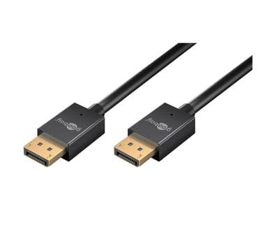 Ultra Slim 2m 8K DisplayPort Cable 40Gbps –  High Speed DP Monitor Cable (4K 240Hz)