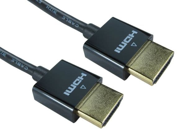 Ultra Slim 2m HDMI Cable - Thin Cable Smaller HDMI Plugs | Cables 4 ALL