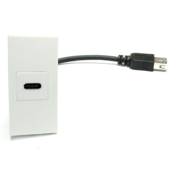 USB C Module - USB Type C 25mm Snap In Module | Cables 4 ALL