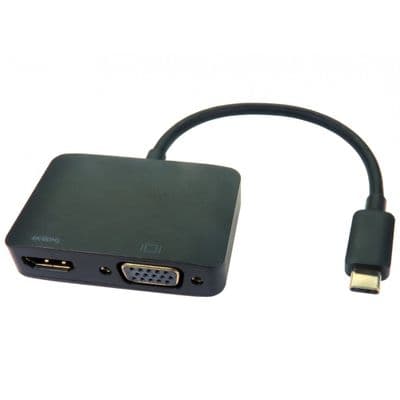 USB C to HDMI and VGA Adapter / Hub