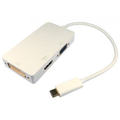 USB C to HDMI , DVI or VGA Adapter / Hub
