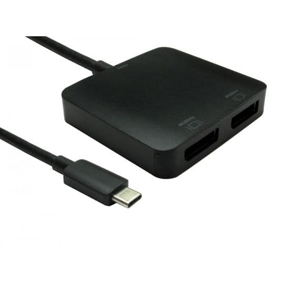 USB C Twin DisplayPort Adapter - MST | Cables