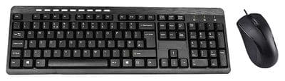 USB Keyboard & Optical Mouse Deskset - UK Layout