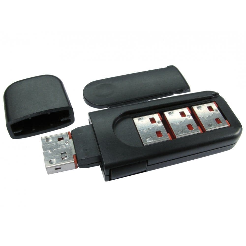 USB Type A Port Blocker - 4 Locks and Key