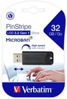 Verbatim PinStripe USB 3.2 Flash Drive – 32GB High Speed Storage | Cables 4 ALL