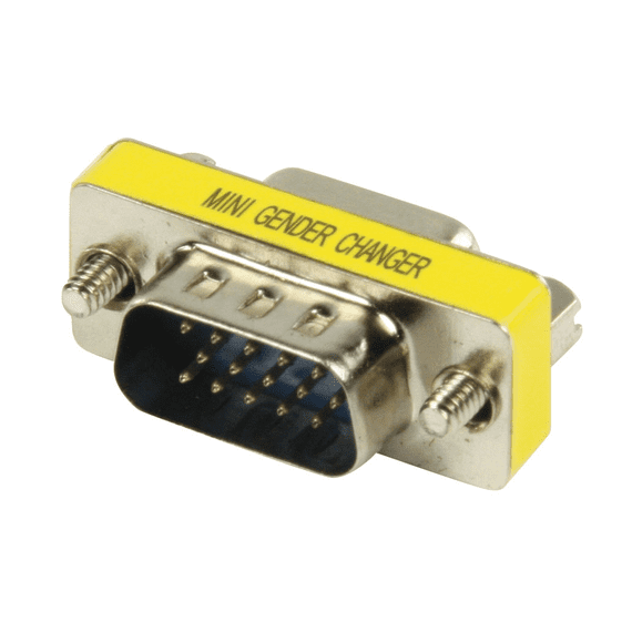 VGA Male HD15 Coupler - Nickel Plated | Cables4all