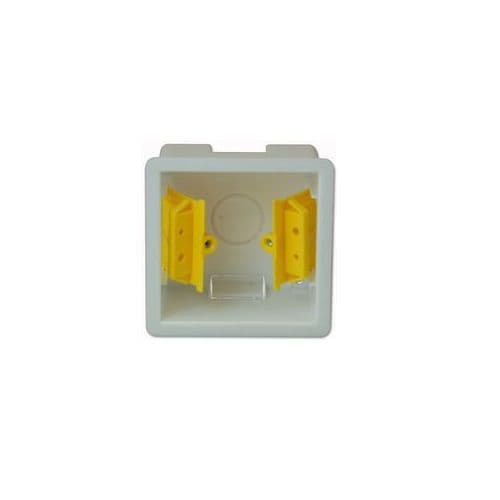 47mm Deep White 1 Gang Dry Lining  Back Box | Cables4all