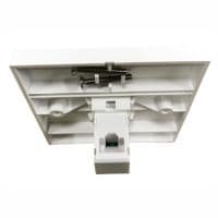 White CAT5e / CAT6 Network Wall Plate With Right Angled Socket on Reverse | Cables 4 ALL