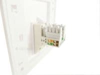 White CAT5e RJ45 Network Cable Wall Plate