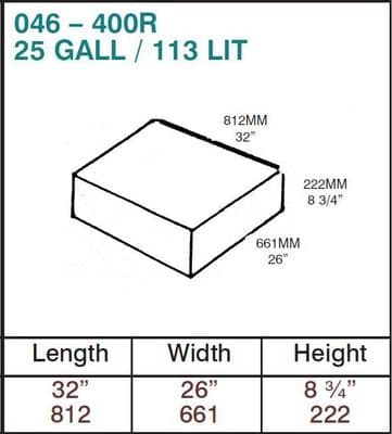 113 LITRE AQUA TANK & HATCH