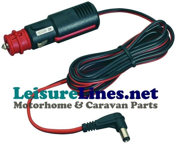 12 volt 2 pin plug to cigarette caravan adaptor 12V Universal Plug Cable Adapter 2.5X5.5 8A CBE R555/8