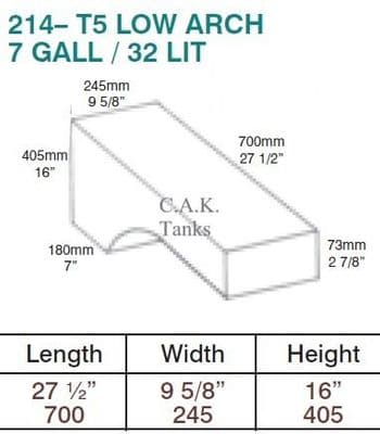 32 Litre T5 T6 LOW WHEELARCH WATER TANK (214)