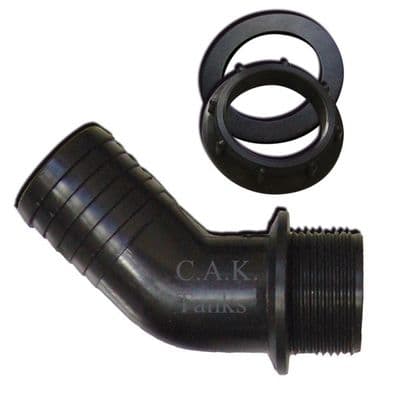 40 mm HOSE 45 DEGREE NUT IN TANK FITTING