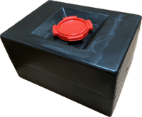 68 Litre Fresh Water Tank Kit Red Access Cap with Black External Filler Campervan