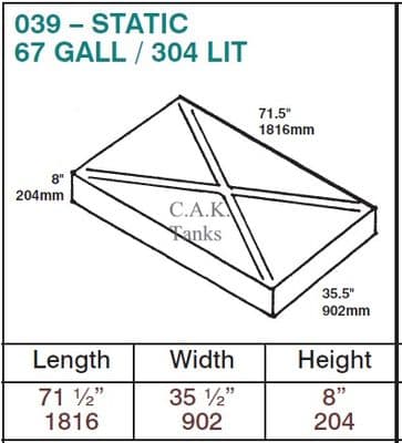 70 GAL STATIC TANK