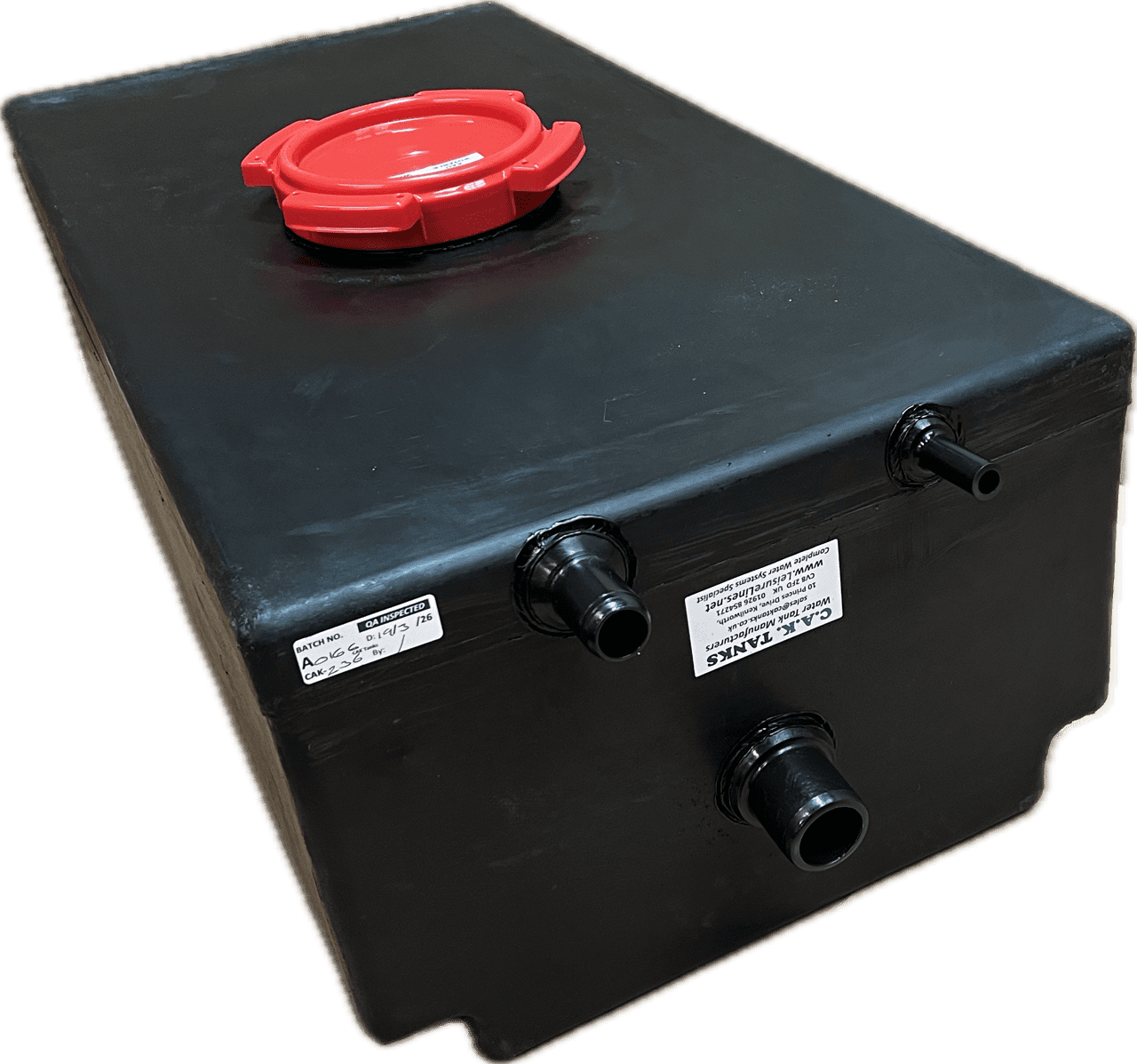 70L FRESH WATER TANK KIT - Red Cap - LWB MERCEDES SPRINTER VW